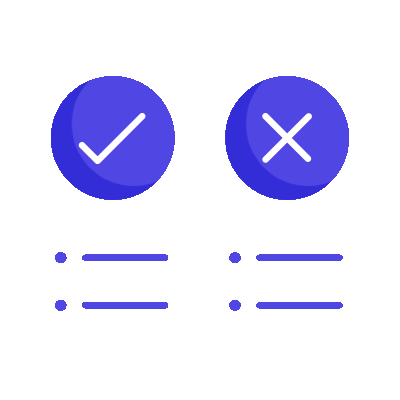 Animation showing filtering process
